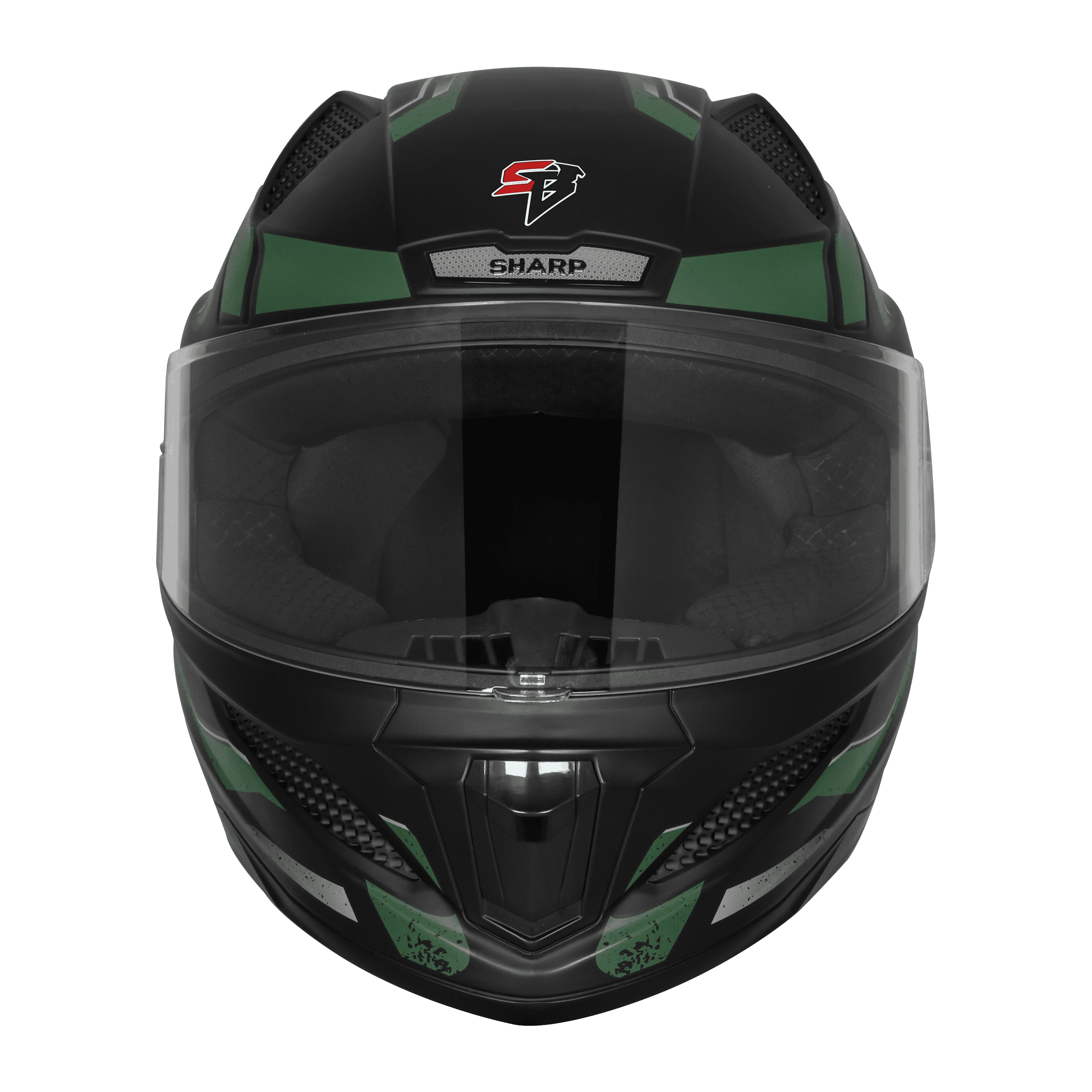 SBH-25 SV SHARP SPIRIT GLOSSY BLACK WITH GREEN 